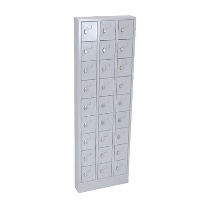 Lockerkast PEL 27-deurs 188 x 61 x 15cm Grijs